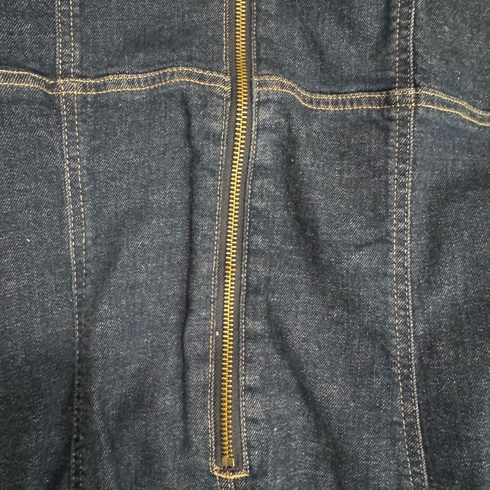 Elegant Dark Blue Denim Dress XL NWT NEW - Picture 11 of 11